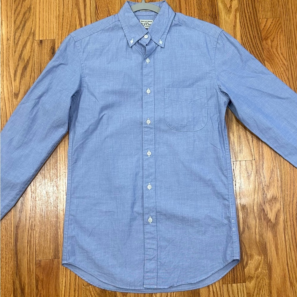 J Crew Slim Secret Wash cotton poplin shirt